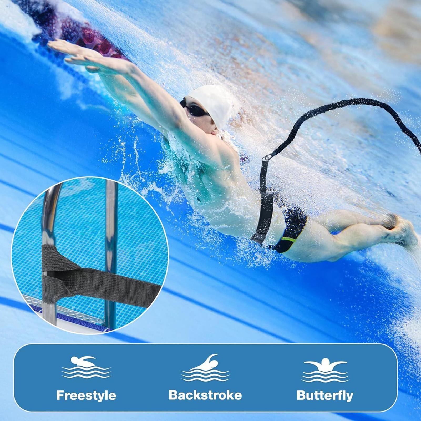 Aquatic Sports Swimming - Widerstandsband zum Schwimmen, Aquatisches Übungsgurtzeug, Schwimmgürtel