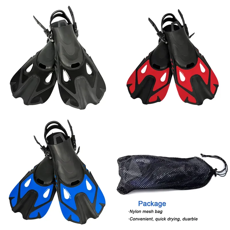 Fin Diving Blade - Leichte, kurze, verstellbare Reiseflossen für Schwimmtraining