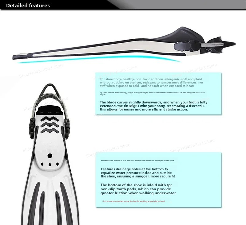 Verstellbare Schwimmflossen mi – Fin Diving Blade Bewertung und Preis
