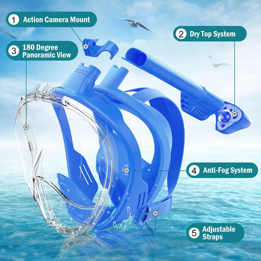 Unterwasser Schnorcheln Vollge – Freediving Mask Set Bewertung und Preis