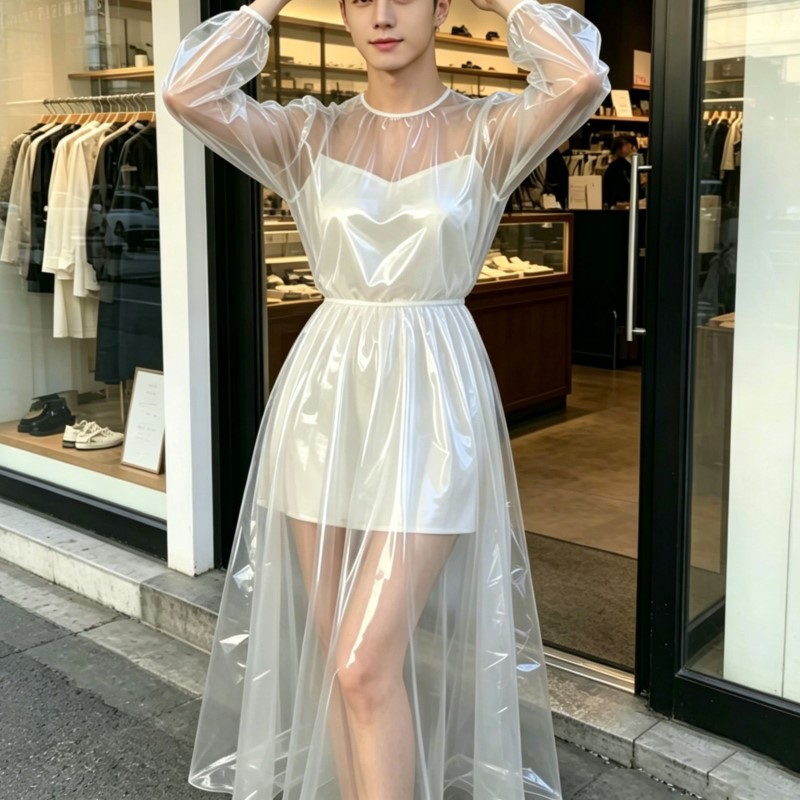 Transparentes PVC-Kleid für Da – Aqua Sports Club Bewertung und Preis